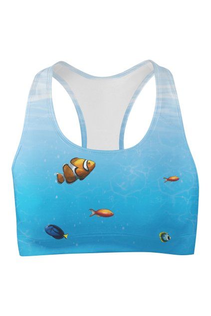 coral world sport bra front by utopy