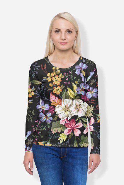 Damske dlouhe tricko flower garden UTOPY