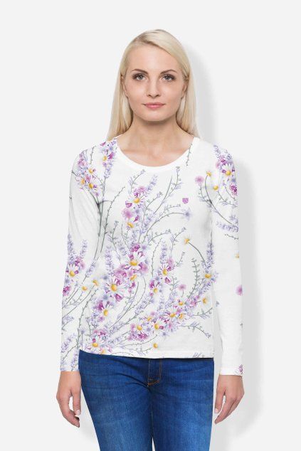 Damske dlouhe tricko flower beauty UTOPY