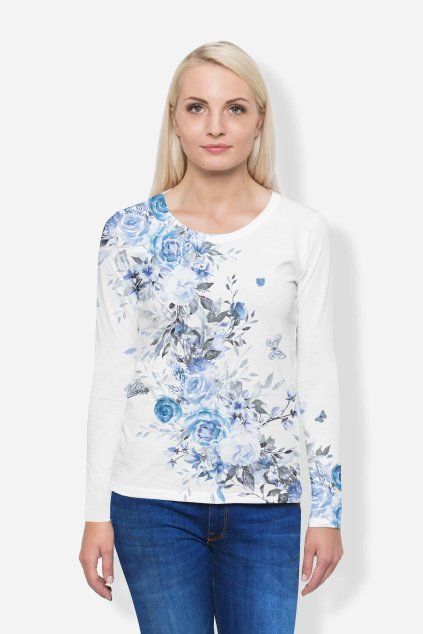Damske dlouhe tricko pure beauty blue edition UTOPY