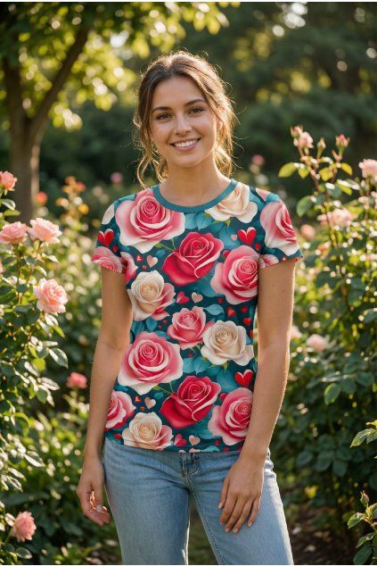 dámské triko rose beauty by utopy