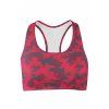 art of camo red sport bra front by utopy